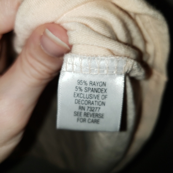 APT 9 DRESSY BLOUSE TOP PALE PEACHY PINK SIZE LARGE - Picture 3 of 4